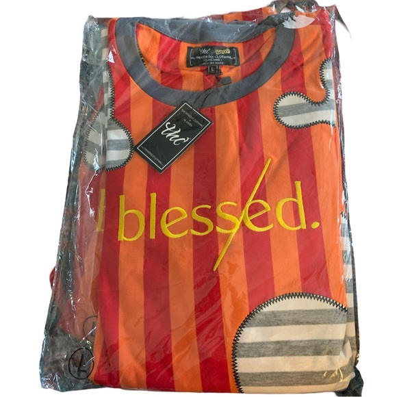 NWT THE HIDEOUT CLOTHING YOUNG KING 1 BLESSED PATCHWORK LONG SLEEVE TEE - Picture 8 of 8